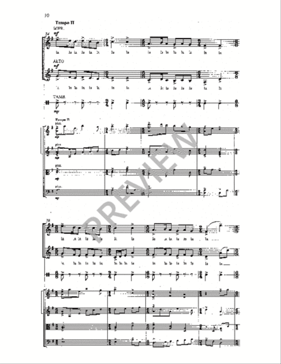 Five Hebrew Love Songs (Conductor's Full Score) Choir scores gallery preview page 10