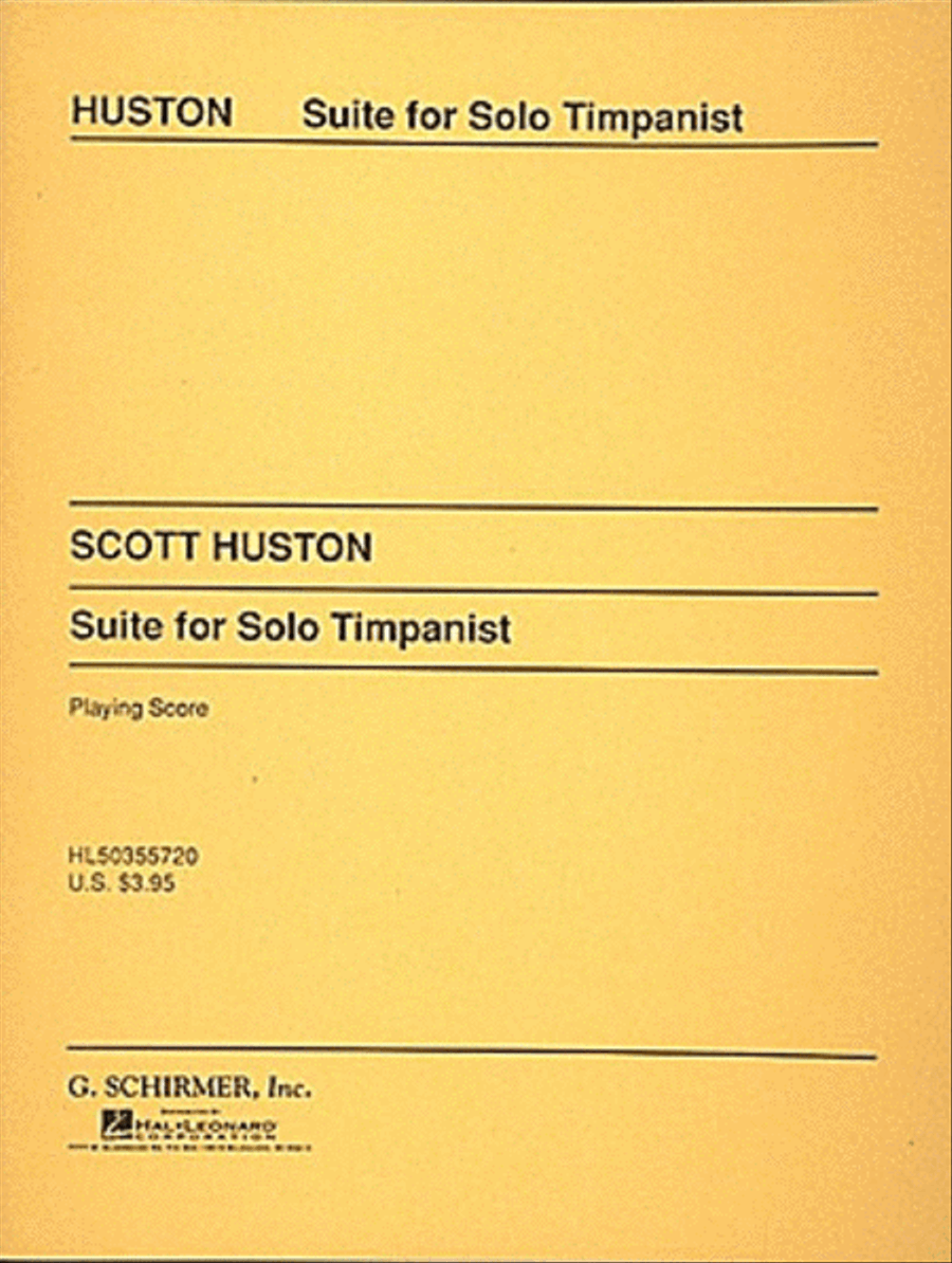 Suite for Solo Timpani Percussion scores gallery preview page 1