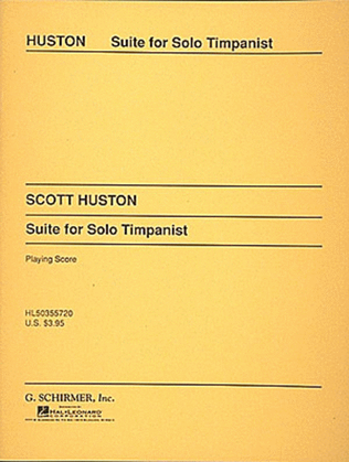 Book cover for Suite for Solo Timpani