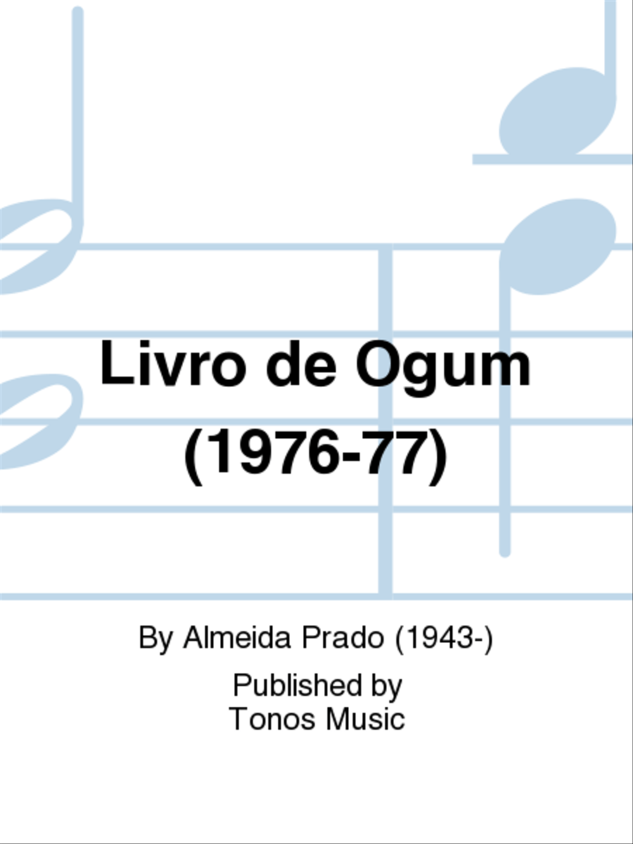 Livro de Ogum (1976-77) Piano scores gallery preview page 1