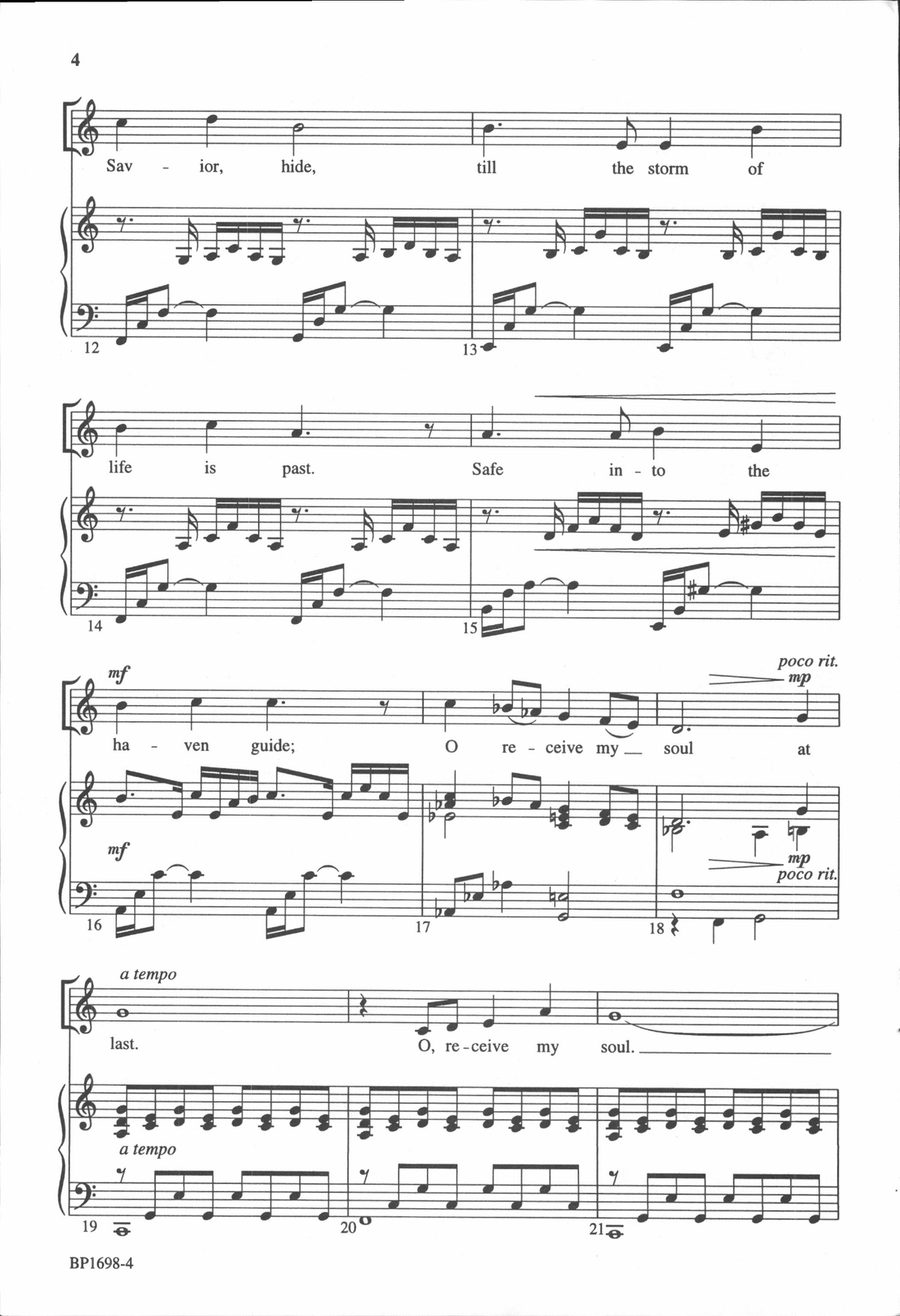 Jesus, Lover of My Soul 4-Part scores gallery preview page 3