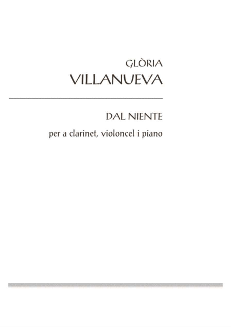 Dal Niente Dal Niente Clarinet scores gallery preview page 3