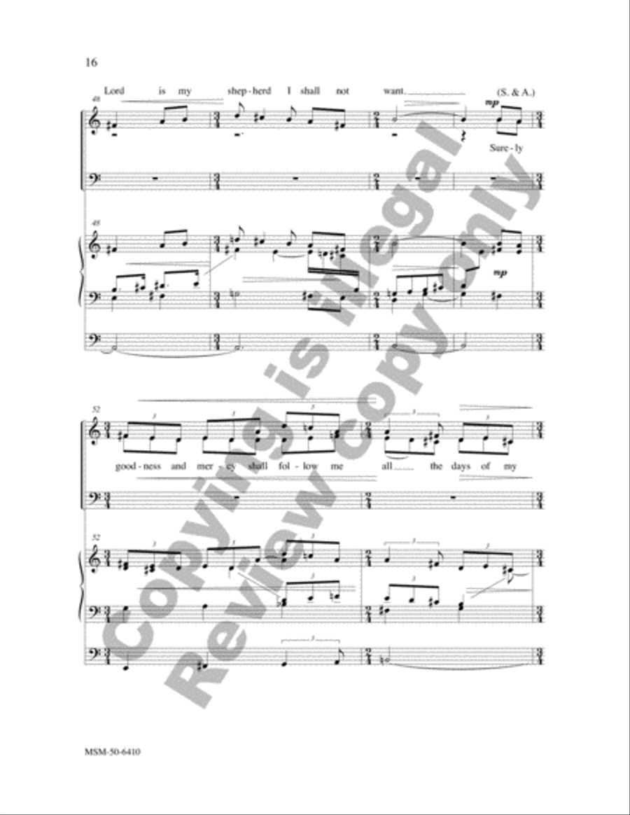 Two Psalms and a Canticle 4-Part scores gallery preview page 15