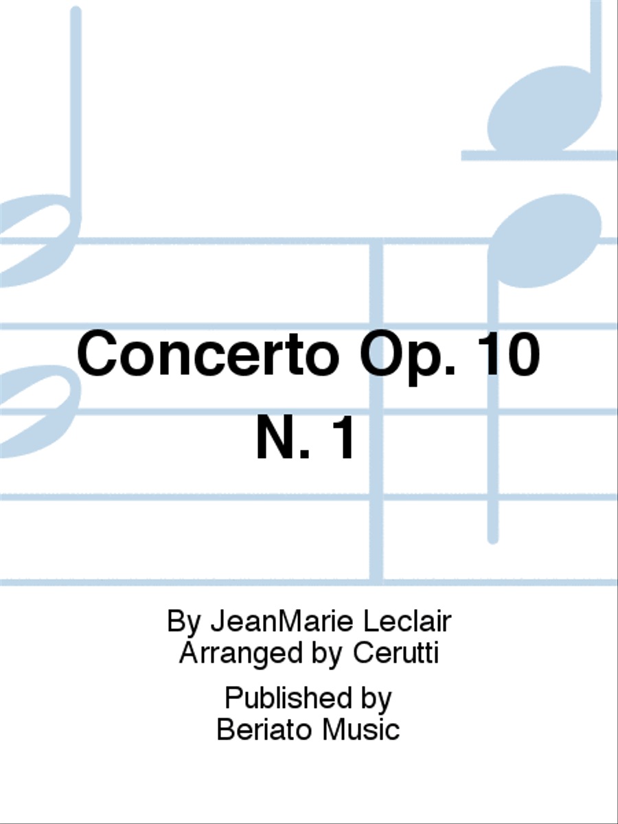 Concerto Op. 10 N. 1 Harpsichord scores gallery preview page 1