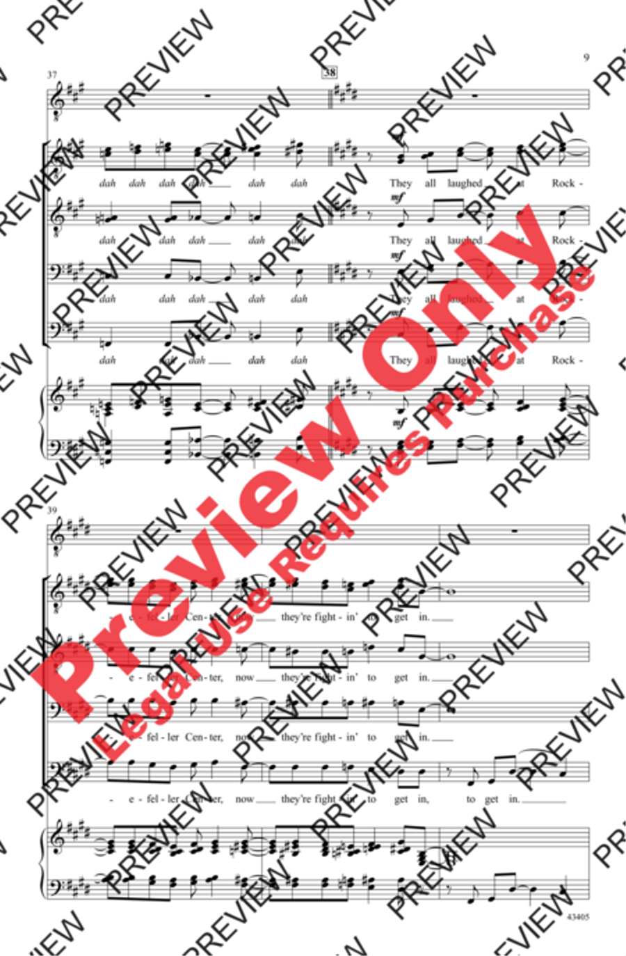 They All Laughed Men's Choir scores gallery preview page 9