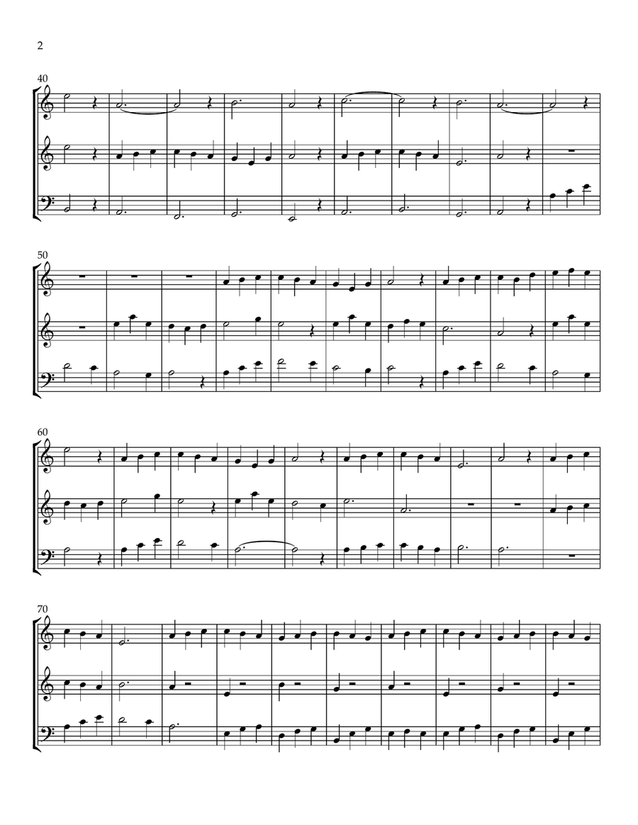 The Quiet Night The Quiet Night Woodwind Trio scores gallery preview page 2