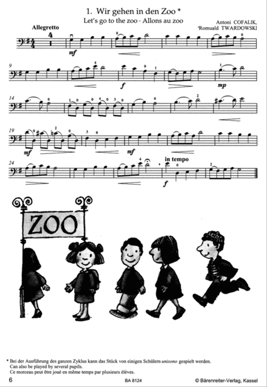 At the Zoo for Violoncello and Piano Piano Accompaniment scores gallery preview page 2
