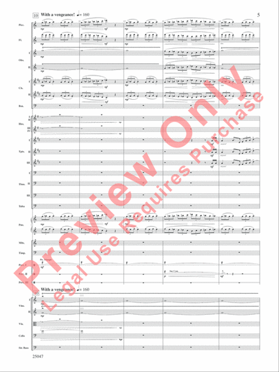 The Winds of Poseidon Full Orchestra scores gallery preview page 6