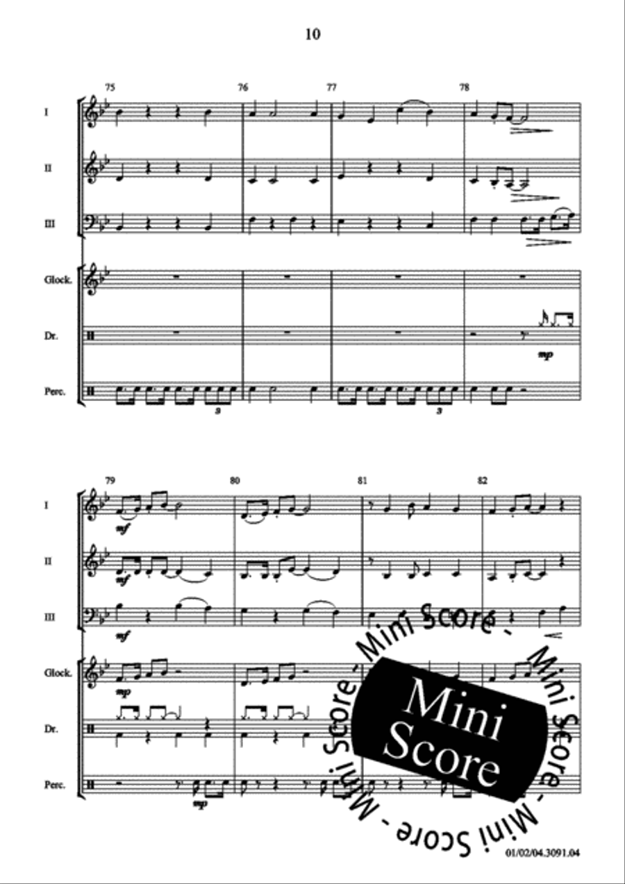 Funny Girls Concert Band scores gallery preview page 16
