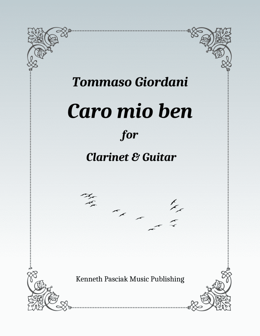 Caro mio ben (for Clarinet & Guitar) image number null