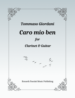 Caro mio ben (for Clarinet & Guitar)