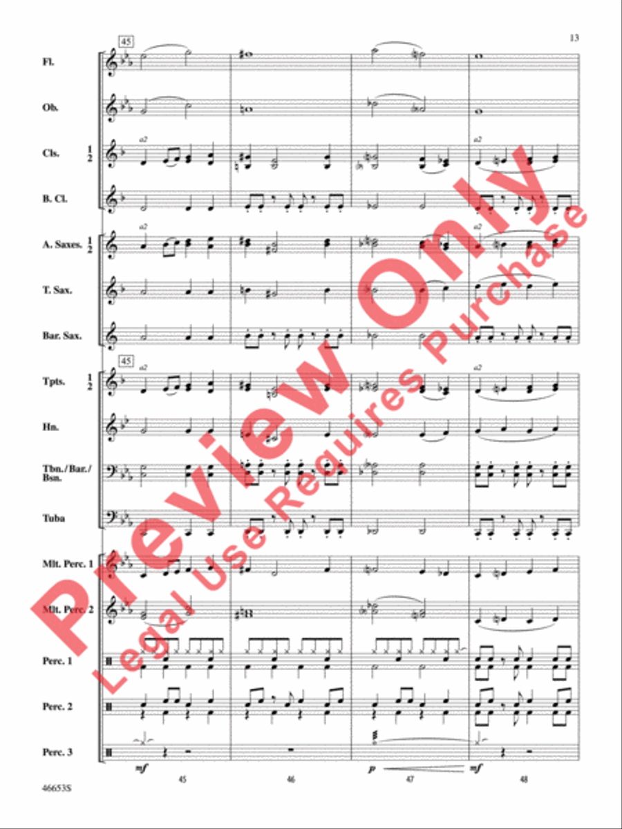 Flash! Flash! Concert Band scores gallery preview page 14