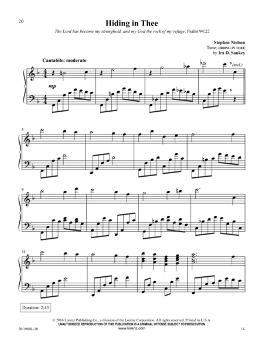 To God Alone Be Glory To God Alone Be Glory Piano Solo scores gallery preview page 13