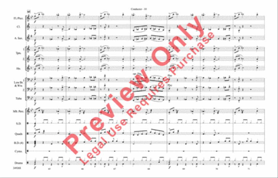 Sing, Sing, Sing Marching Band scores gallery preview page 11