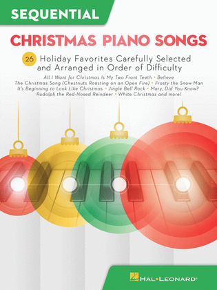 Book cover for Sequential Christmas Piano Songs