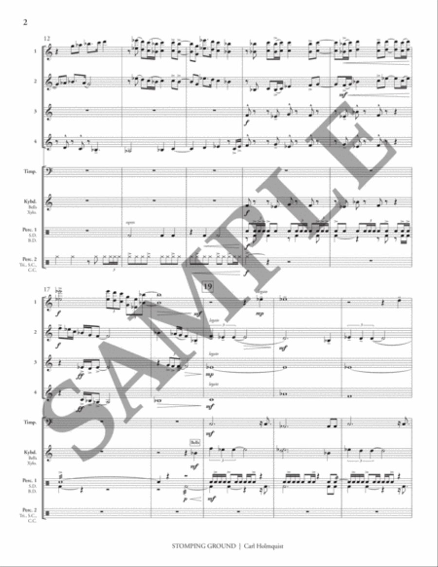 Stomping Ground (transposed score) Flexible/Adaptable scores gallery preview page 7