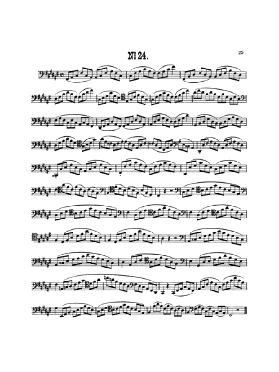 Milde: Twenty-five Studies, Op. 24 Part scores gallery preview page 1