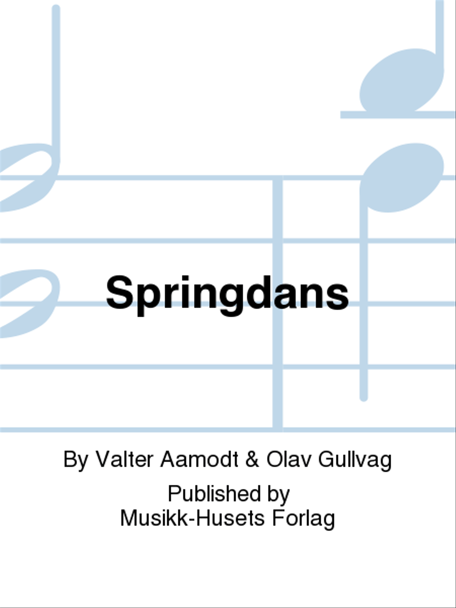 Springdans Men's Choir scores gallery preview page 1