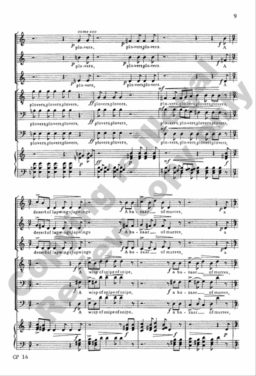 Birds A Cappella scores gallery preview page 22