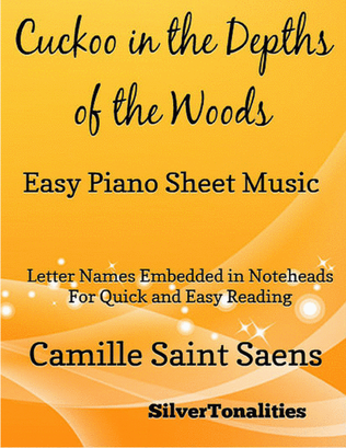 Book cover for Cuckoo in the Depths of the Woods Carnival of the Animals Easy Piano Sheet Music