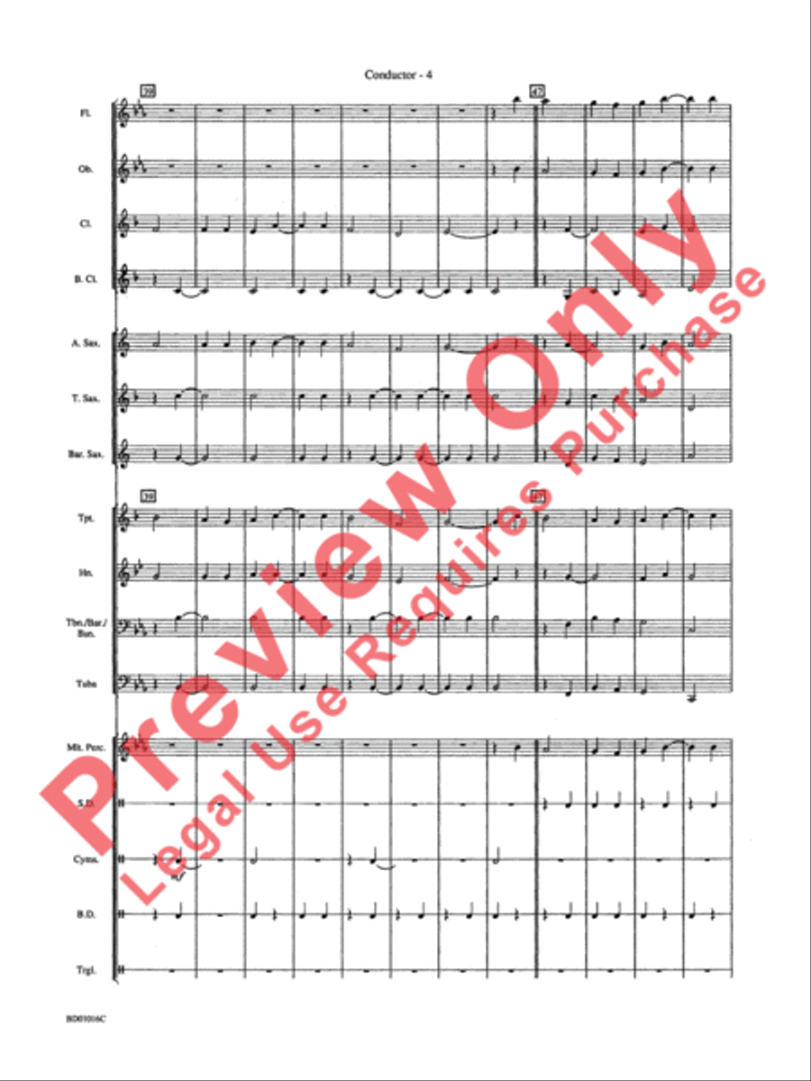 Battle Creek March Battle Creek March Concert Band scores gallery preview page 7