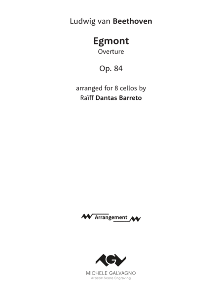 Egmont, Op. 84 - Overture - arr. for 8 cellos