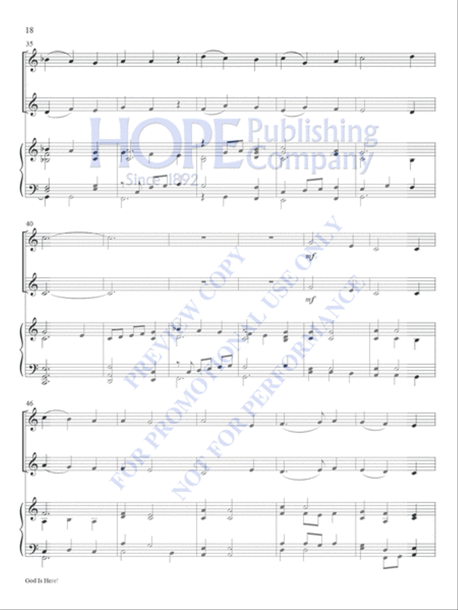 Today's Hymns and Songs 2 Instruments, Vol. 2 Book and CD Piano Accompaniment scores gallery preview page 21