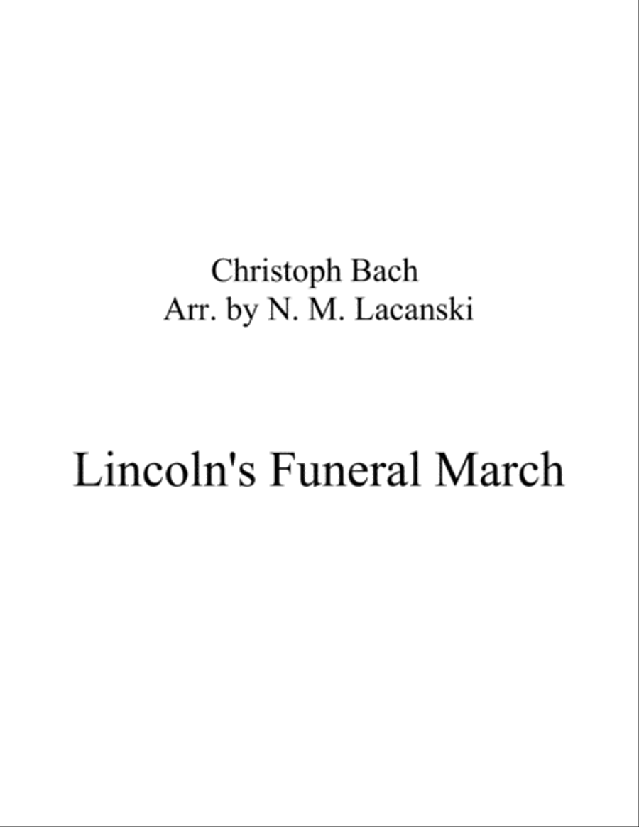 Lincoln's Funeral March String Orchestra scores gallery preview page 1