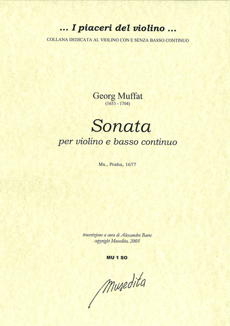 Violin Sonata (Manuscript, Praha, 1677)