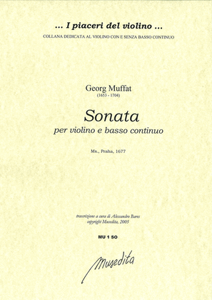 Book cover for Sonata (Ms, Praha, 1677)