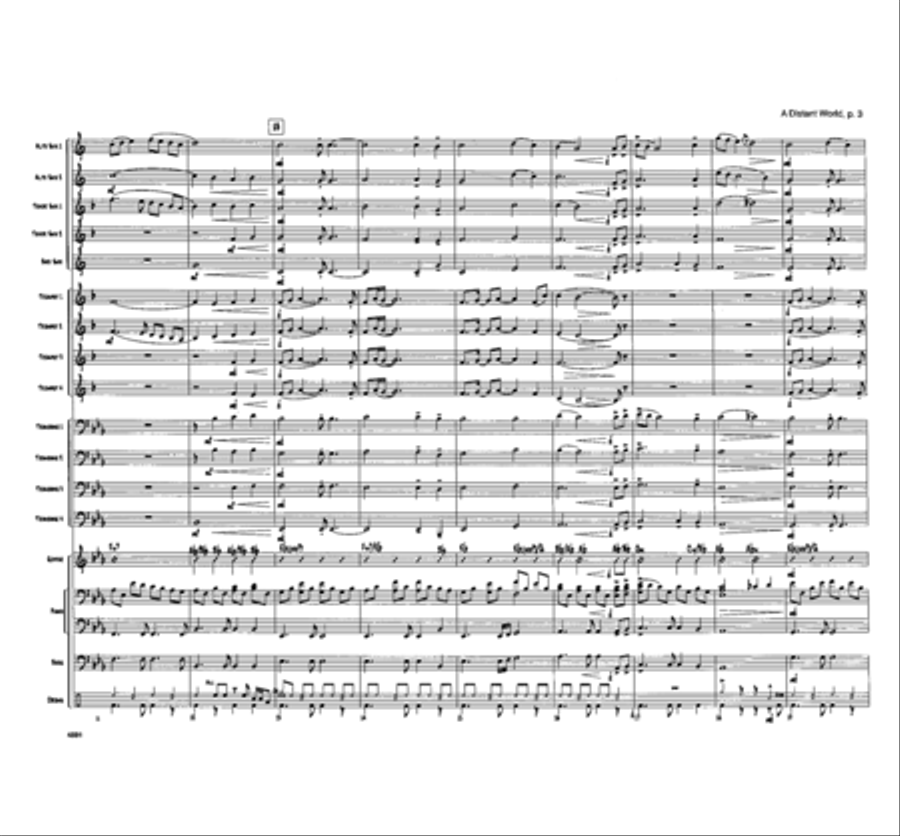 A Distant World Jazz Ensemble - Sheet Music page 3