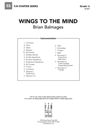 Book cover for Wings to the Mind: Score