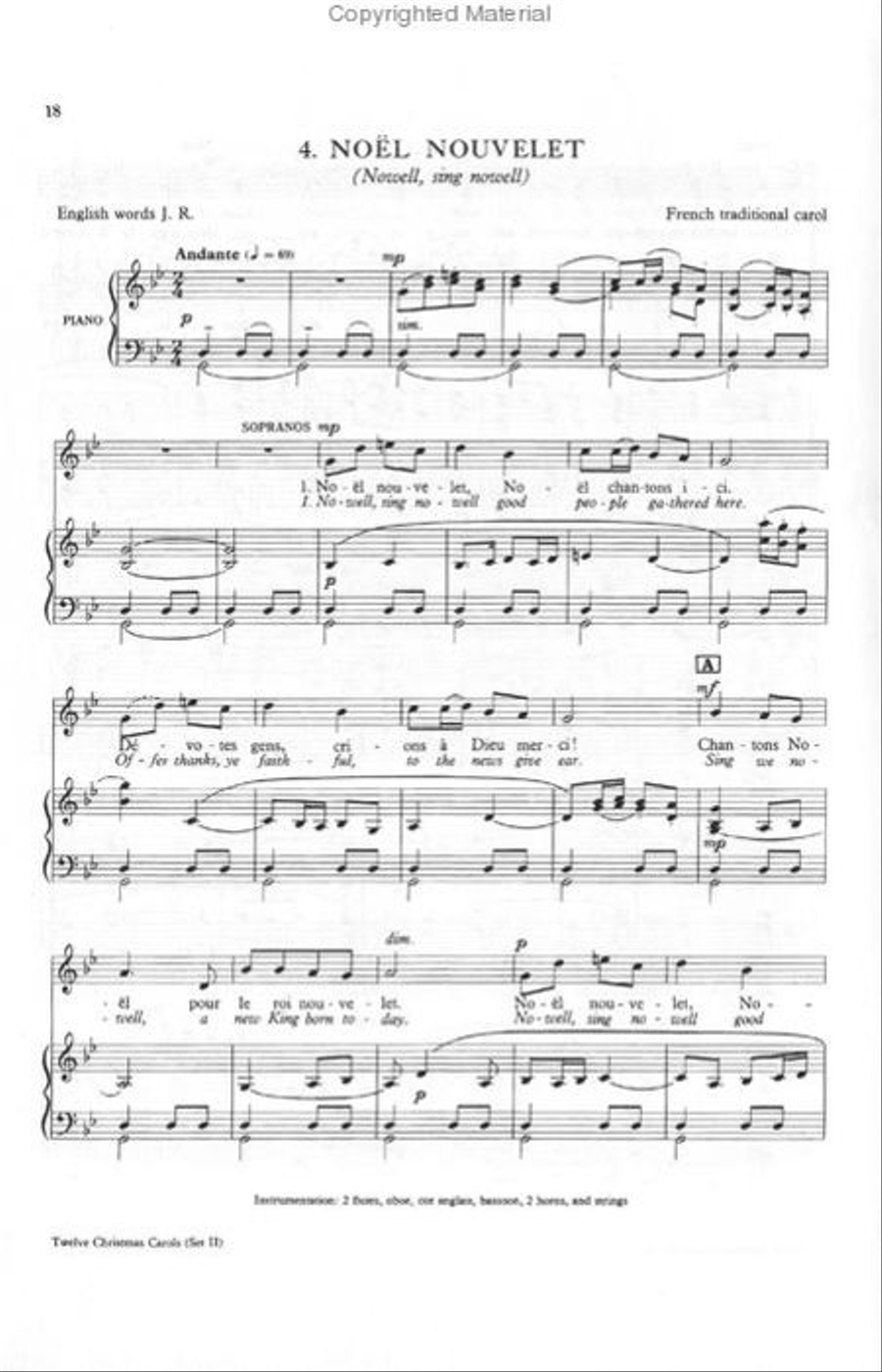 Twelve Christmas Carols Set 2 4-Part scores gallery preview page 2