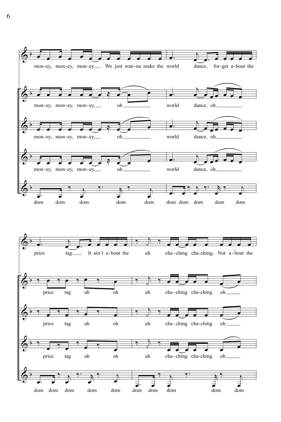 Bellas Finals (Mashup) (from Pitch Perfect)(arr. Deke Sharon) SSA scores gallery preview page 4
