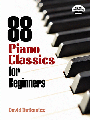 Book cover for 88 Piano Classics for Beginners