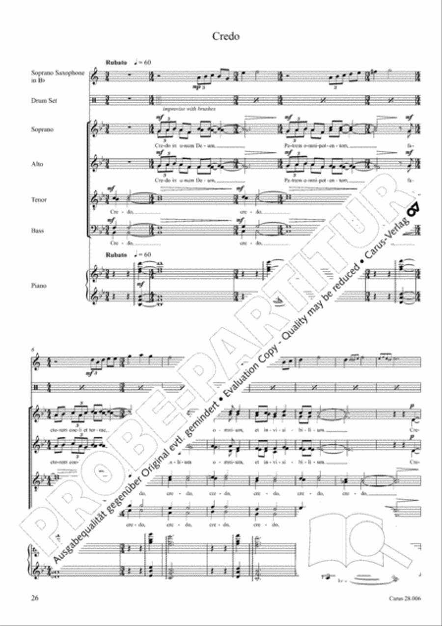 Pastoral Mass 4-Part scores gallery preview page 27