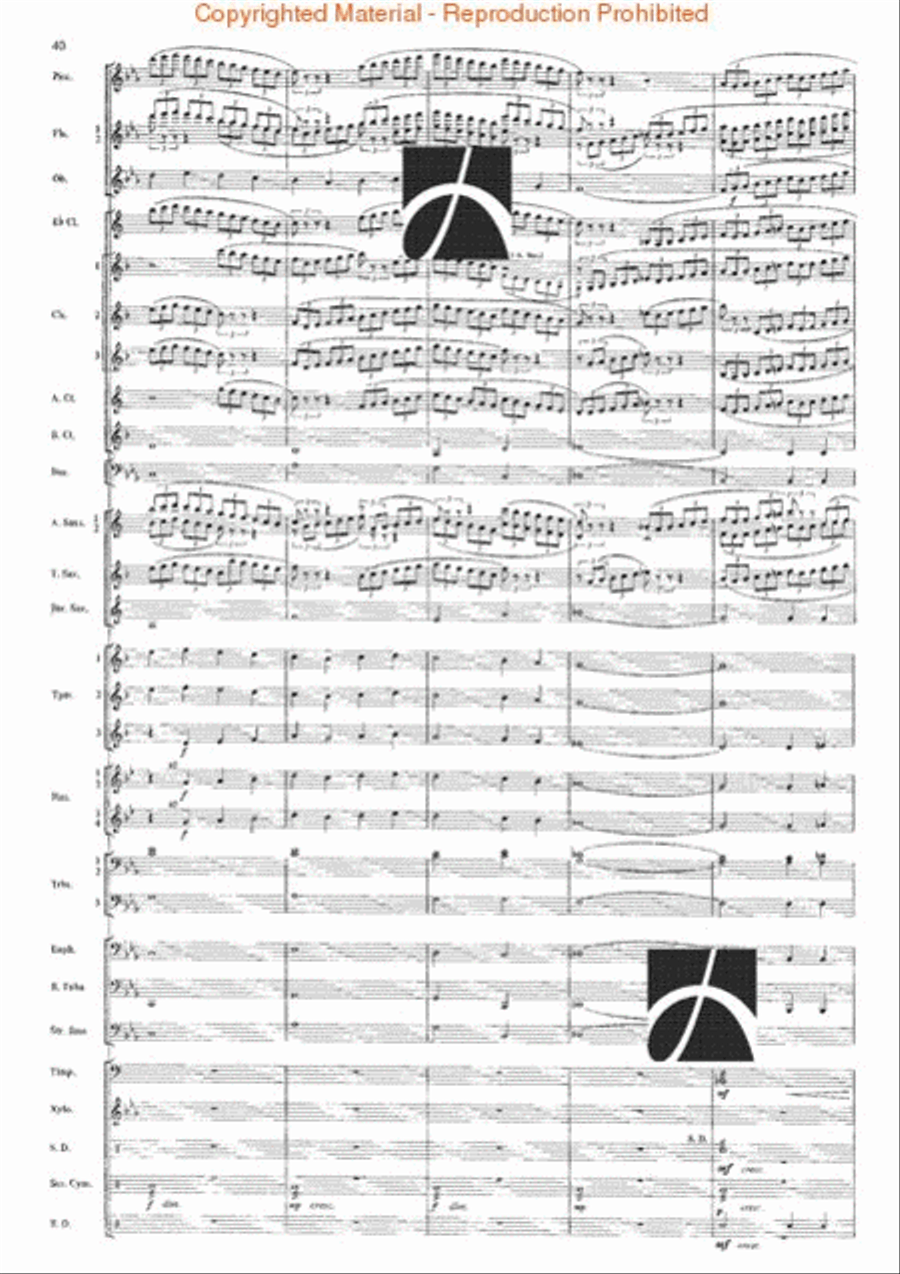 The Seventh Night of July Concert Band scores gallery preview page 37