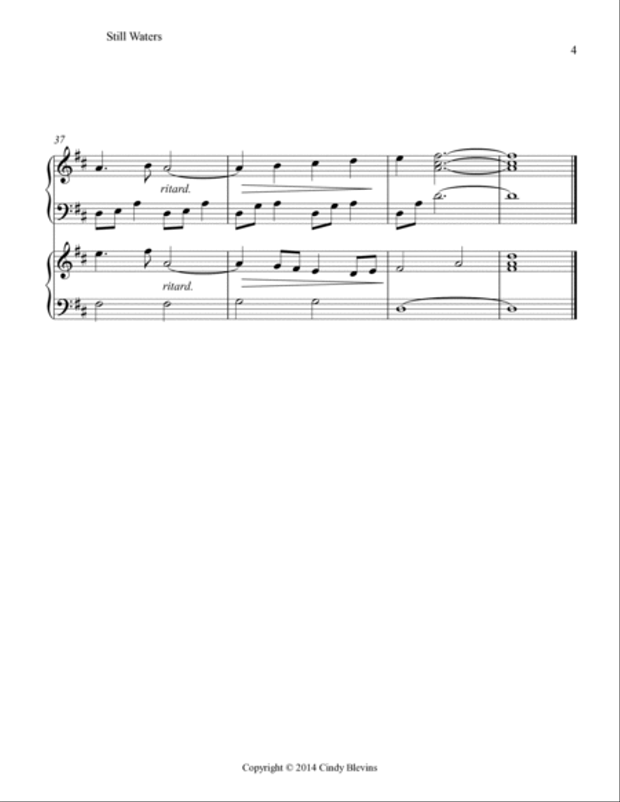 Still Waters, Harp Duet Still Waters, Harp Duet Harp scores gallery preview page 5