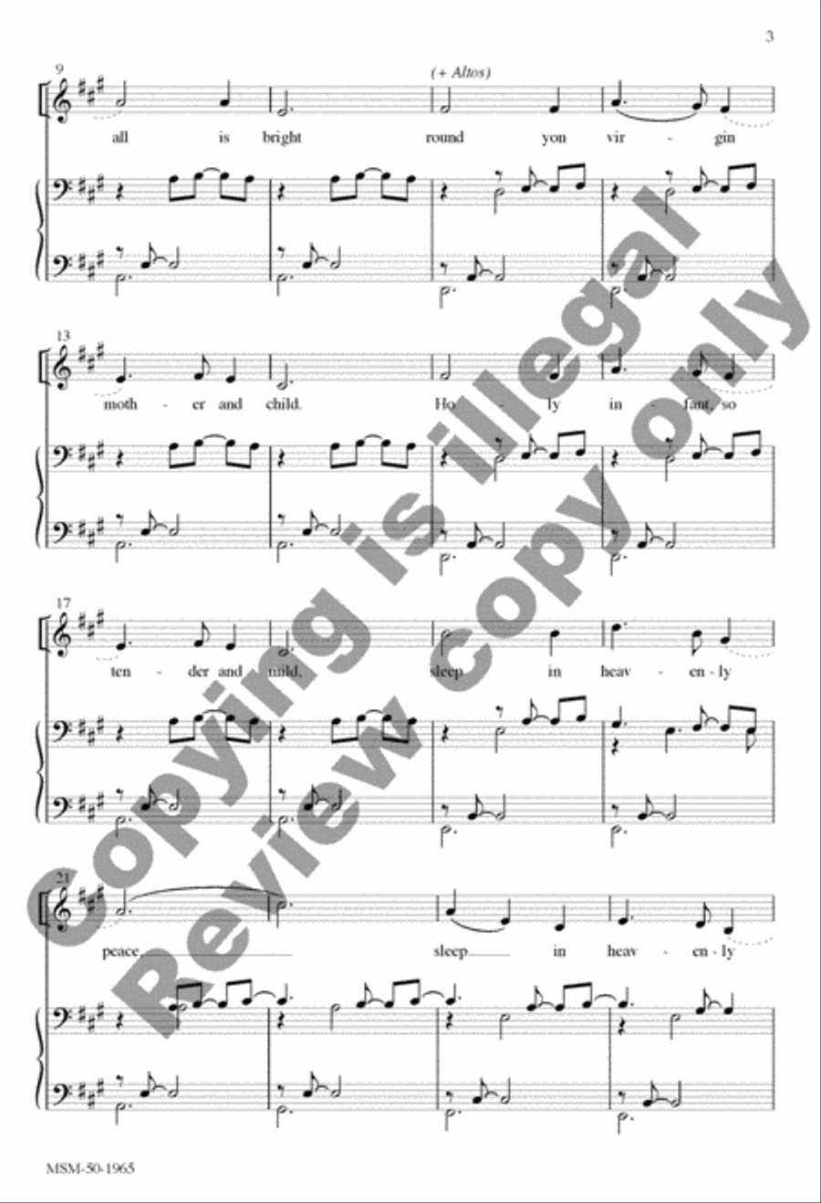 Silent Night Silent Night 4-Part scores gallery preview page 10