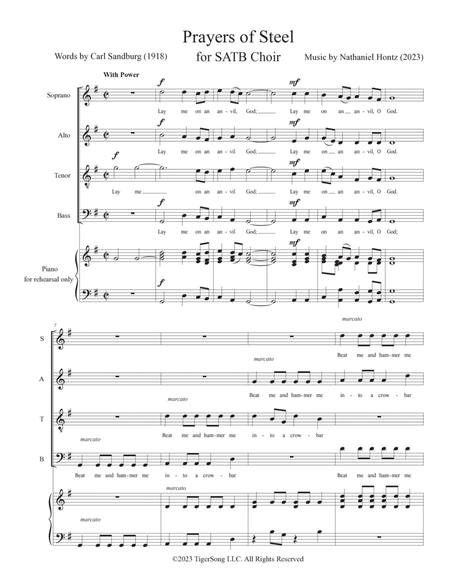 Prayers of Steel (Anthem for SATB Choir) image number null