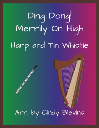Ding Dong! Merrily On High, Harp and Tin Whistle (D)