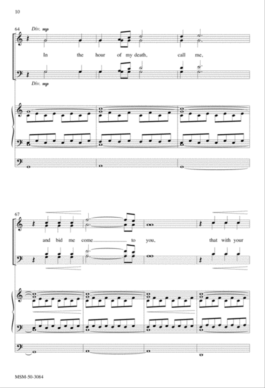 Soul of Christ, Sanctify Me (Anima Christi) 4-Part scores gallery preview page 10