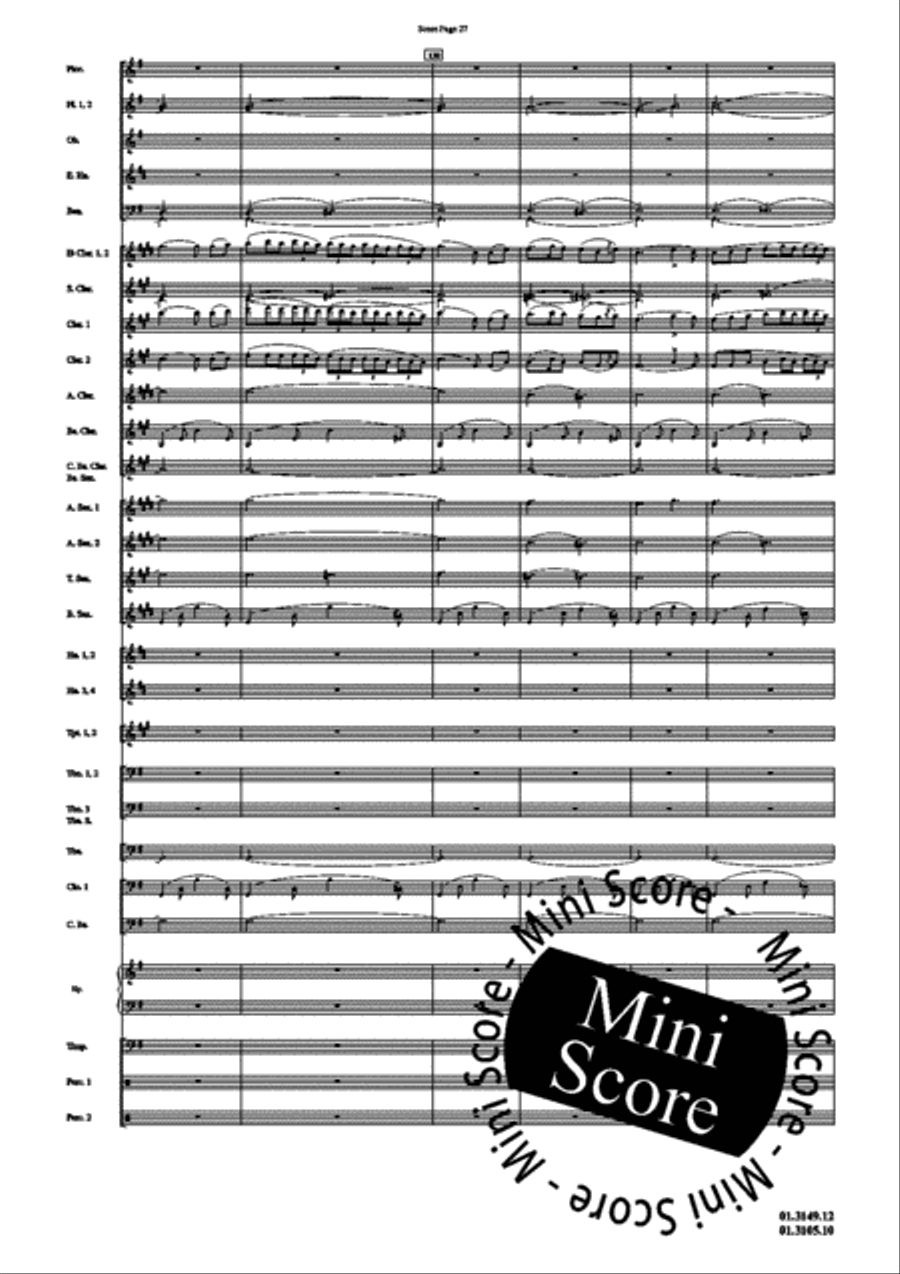 Scheherazade, Part III Concert Band scores gallery preview page 31