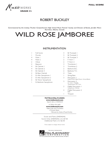 Wild Rose Jamboree - Conductor Score (Full Score)