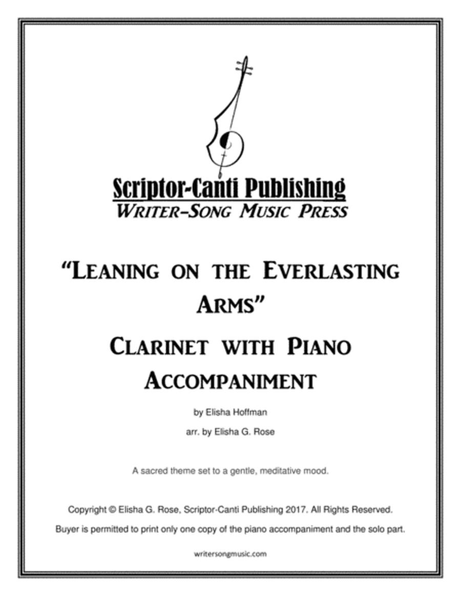 Leaning on the Everlasting Arms - Clarinet image number null