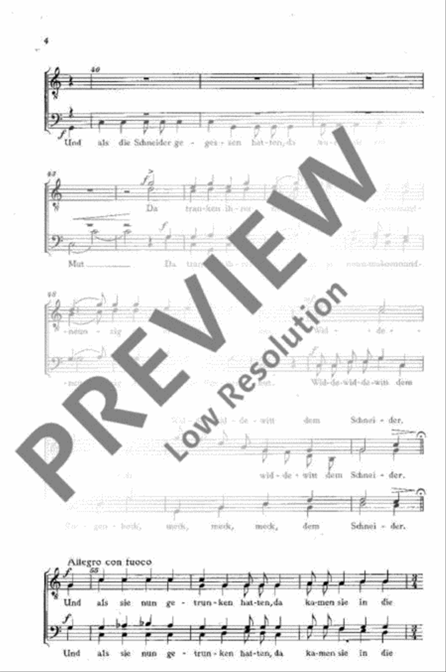 Zu Regensburg auf der Kirchturmspitz TTBB scores gallery preview page 5