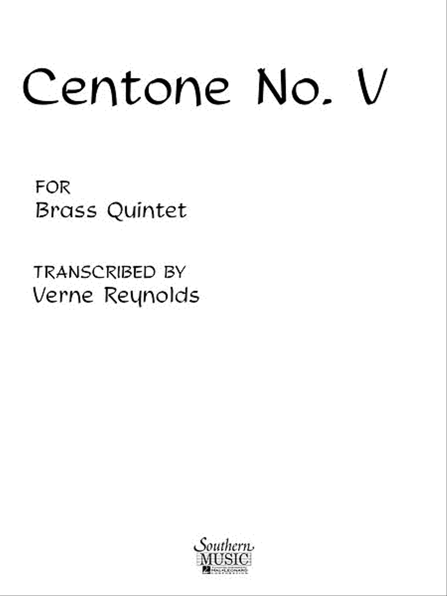 Centone No. 5 Brass Quintet scores gallery preview page 1