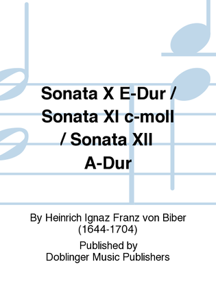 Book cover for Sonata X E-Dur / Sonata XI c-moll / Sonata XII A-Dur