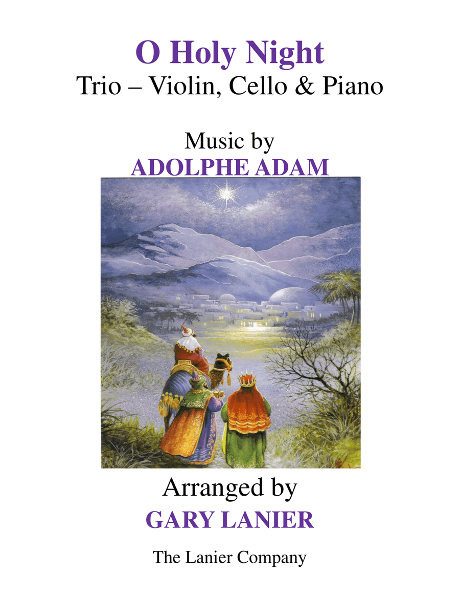 O HOLY NIGHT (Trio – Violin, Cello and Piano with Parts) Piano Trio scores gallery preview page 1