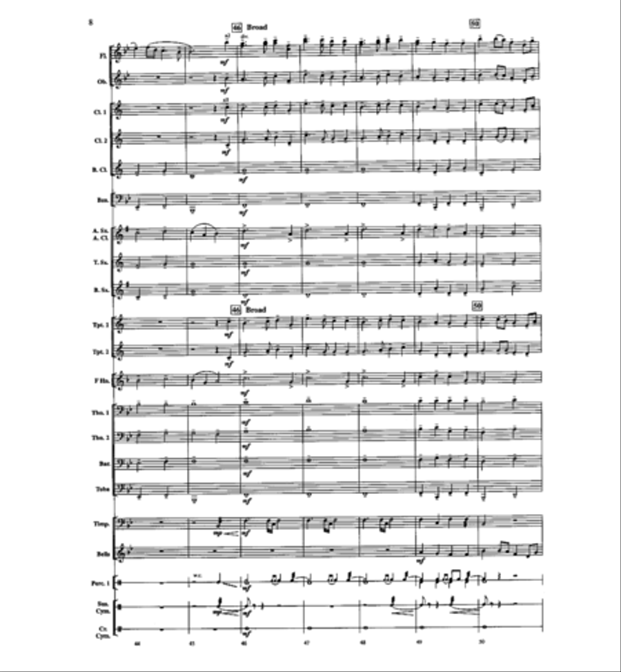 On Freedom's Wings Concert Band scores gallery preview page 9
